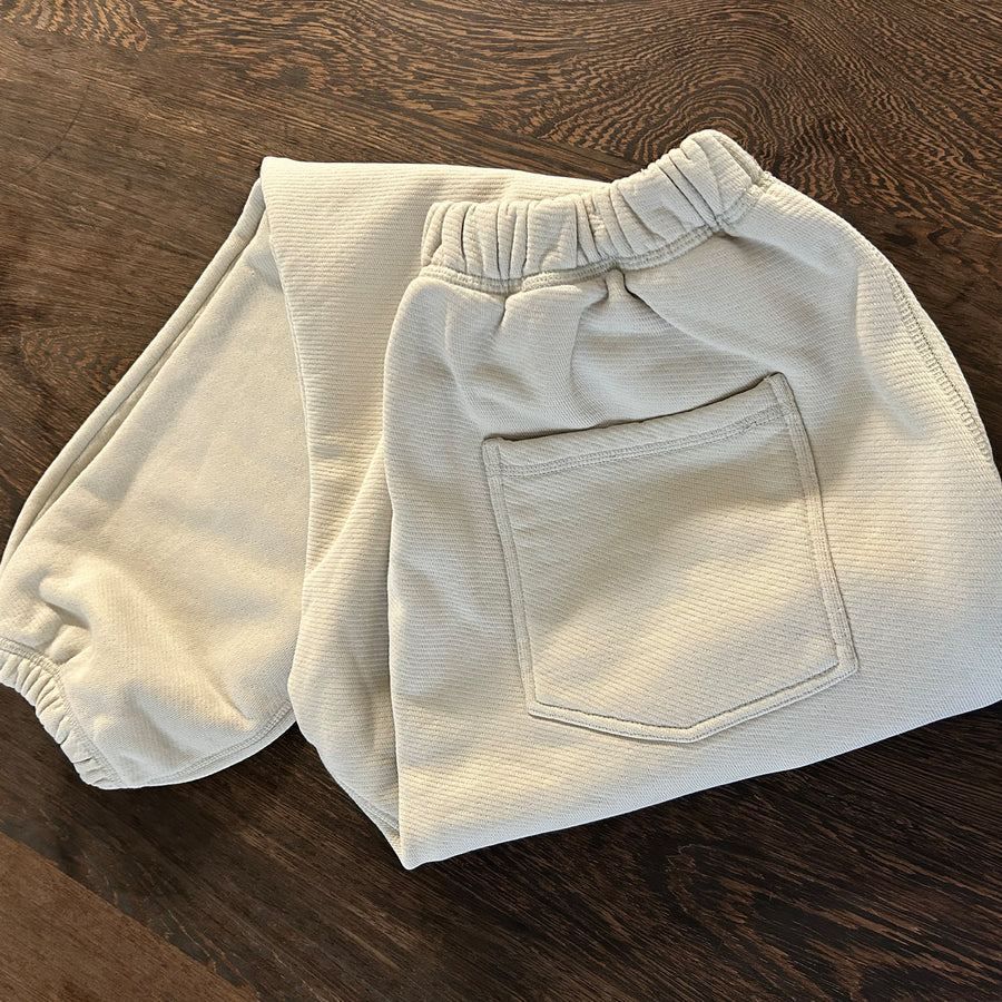 STONE FRENCH TERRY SWEATPANTS SAMPLE - MEDIUM