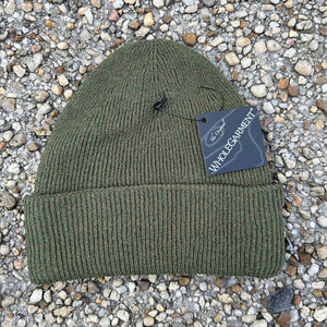 2-SET of Druthers Organic Cotton Whole Garment Beanie & Black Merino Wool Cardigan Beanie - NEVER RELEASED!