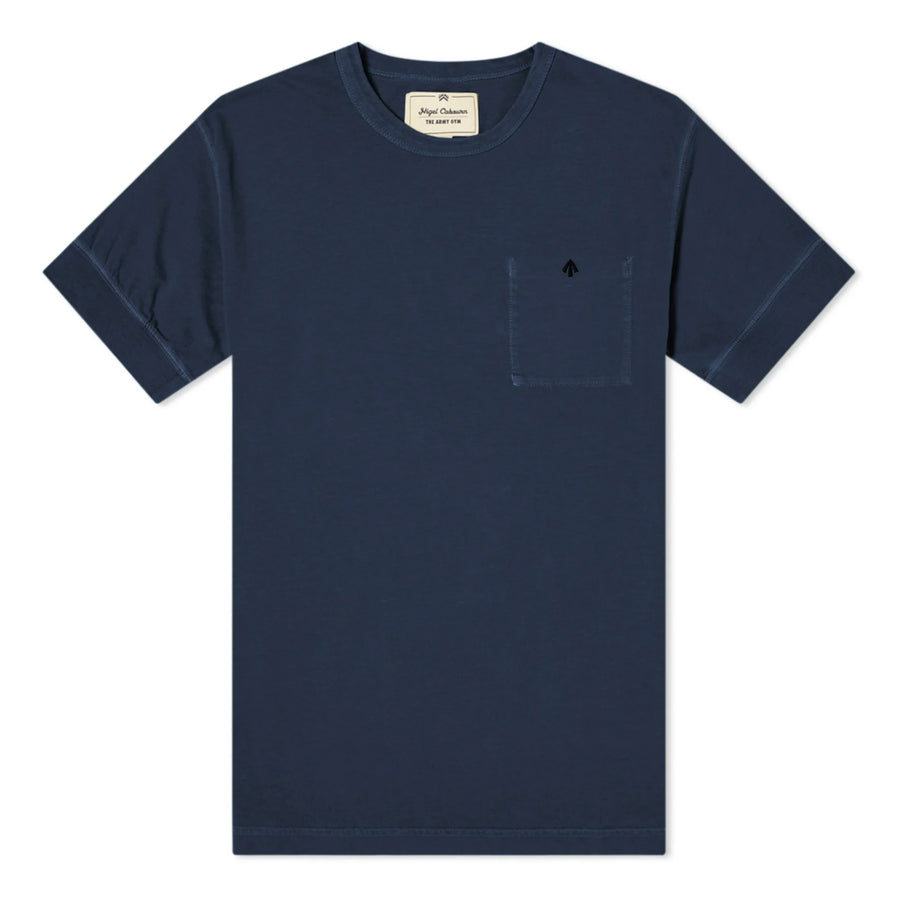 Nigel Cabourn Warm Up Military Tee - Navy - Large