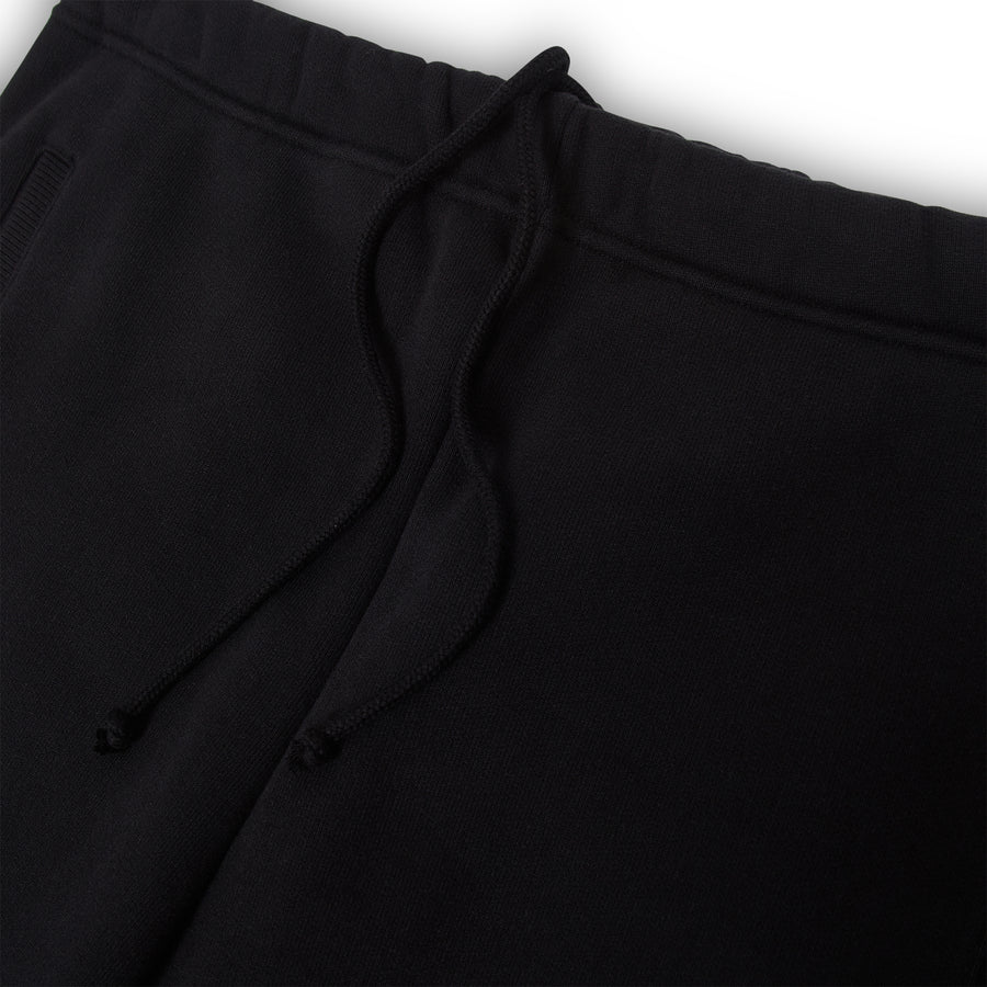 Organic Cotton 500 GSM Brushed French Terry Sweatshorts - Caviar