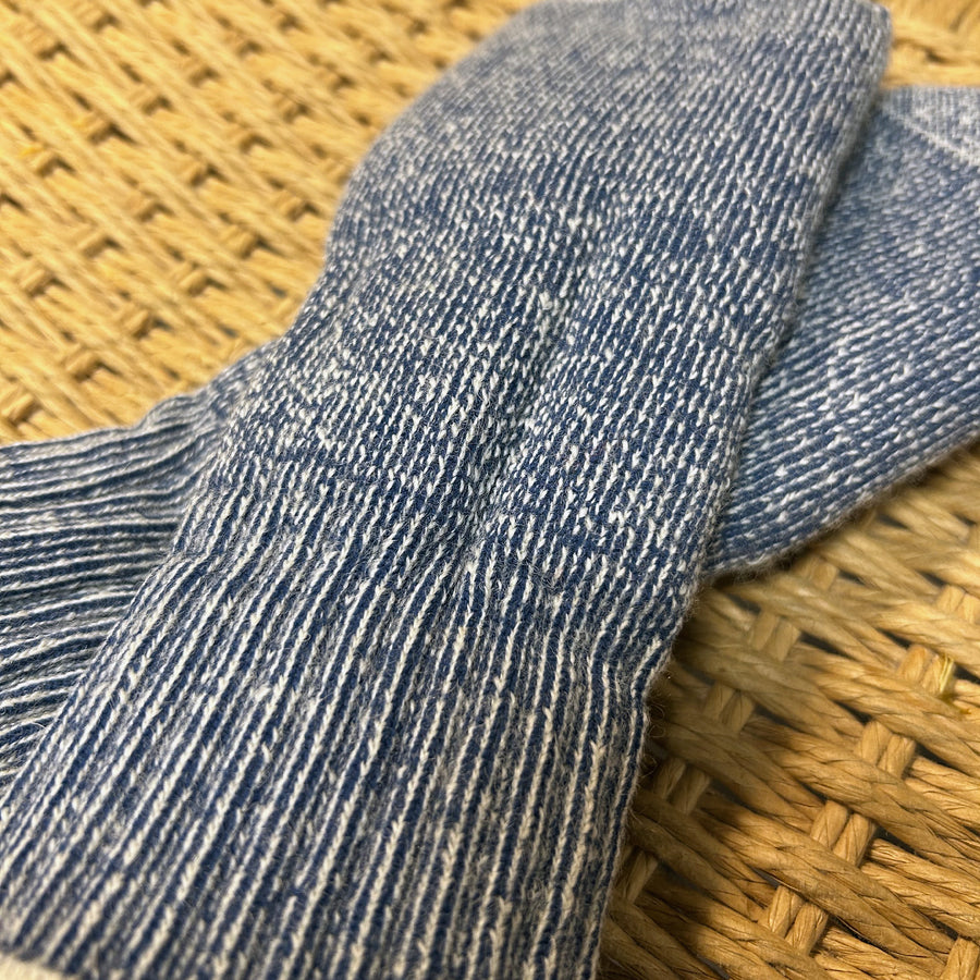 Merino Wool Mittens - Navy Melange - Sample Sale