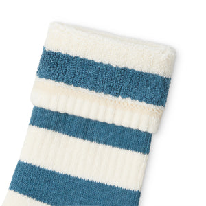 Druthers Recycled Cotton Lux Yarn Stripe Everyday Crew Socks - Set of 4