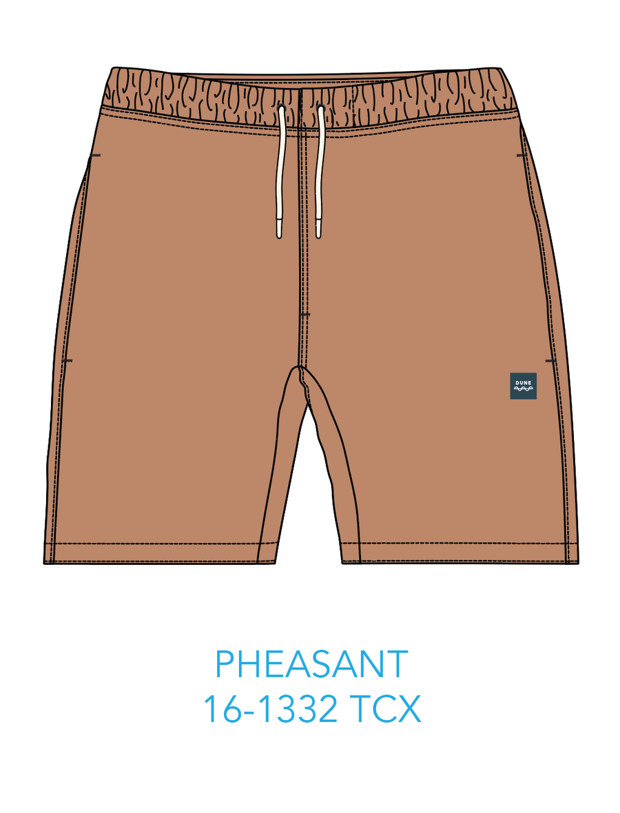 DUNE Organic Cotton 685 GSM French Terry Sweat Shorts - Pheasant
