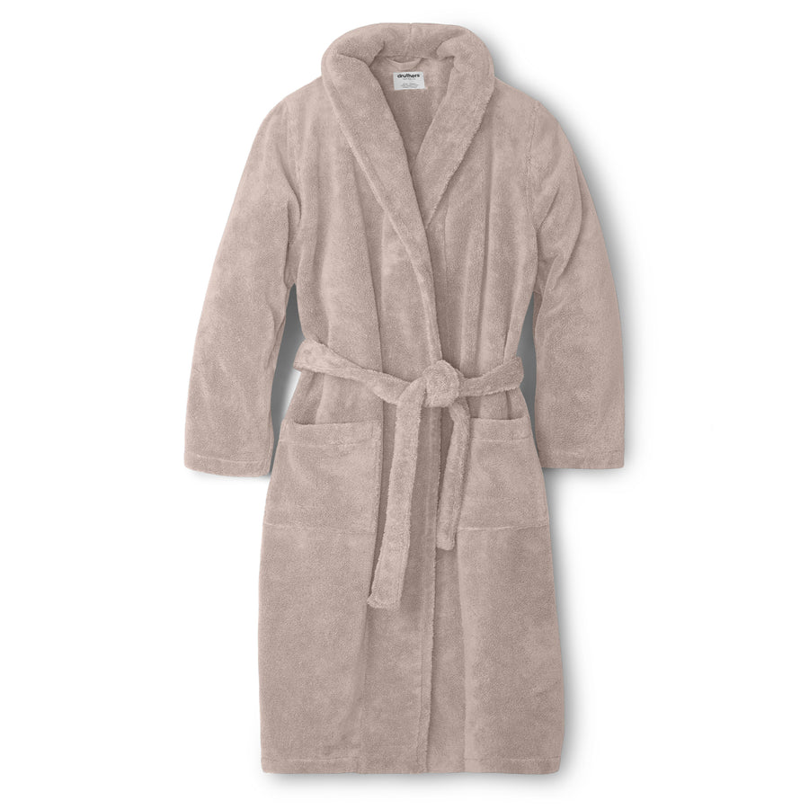 Organic Cotton Extra Heavyweight Terry Long Robe  - Chateau Grey