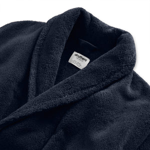 Organic Cotton Extra Heavyweight Terry Long Robe - Dark Navy SAMPLE SALE