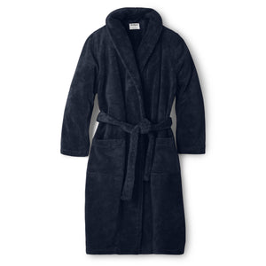 Organic Cotton Extra Heavyweight Terry Long Robe - Dark Navy SAMPLE SALE