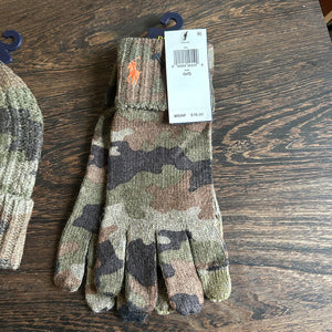 Ralph Lauren Wool Beanie & Glove Set - Camo