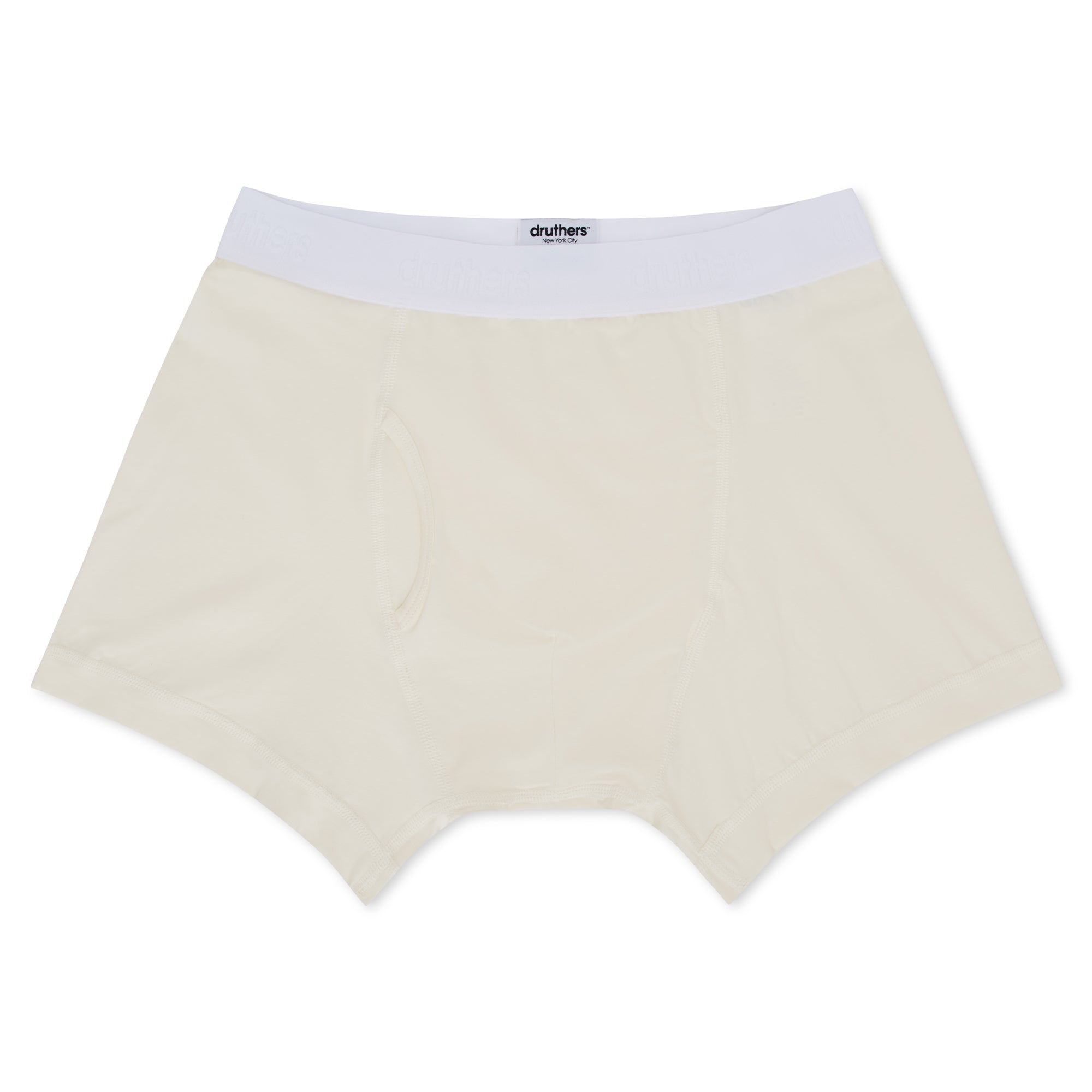 Organic Cotton Boxer Briefs Off White Druthers NYC