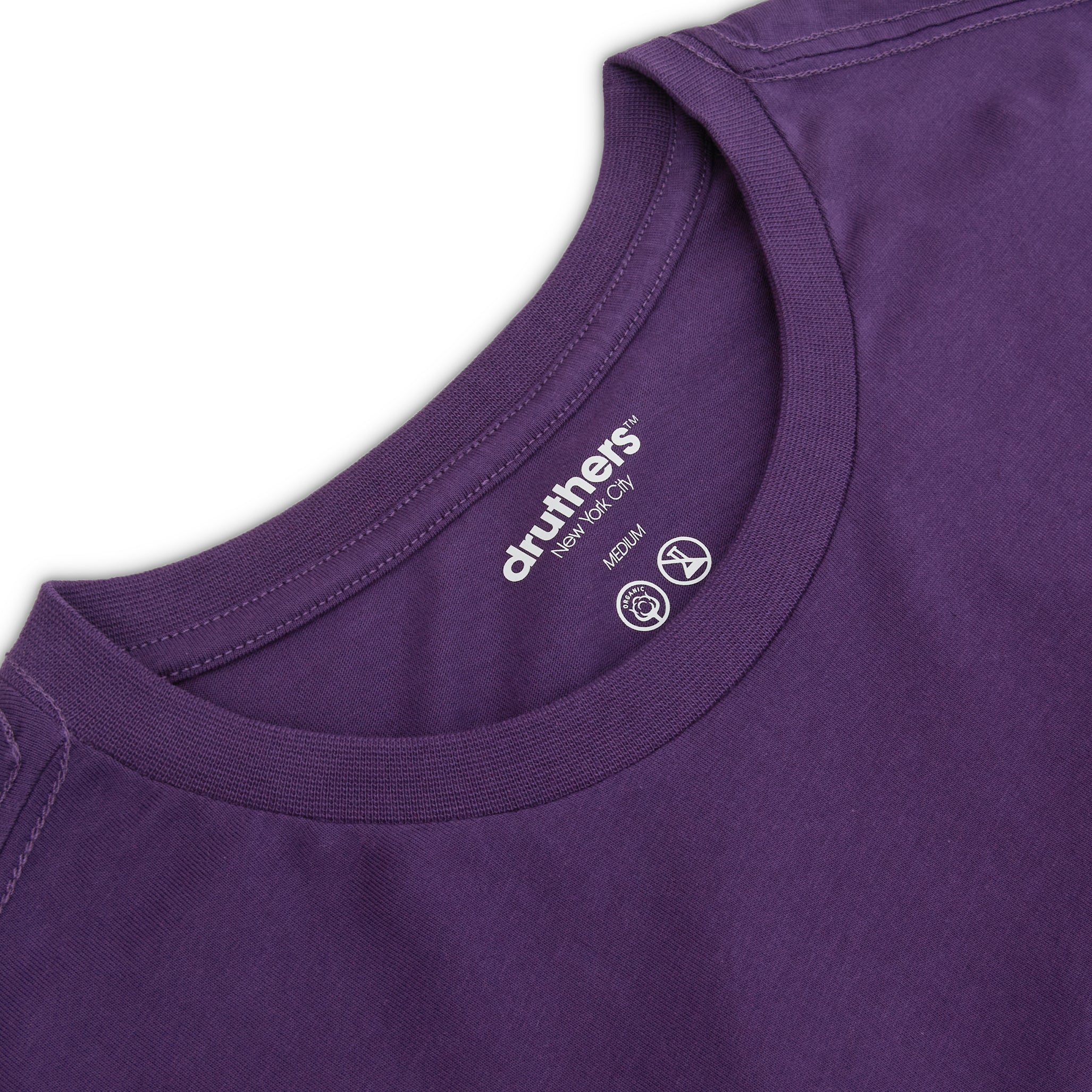 GOTS® Certified Organic Cotton T-Shirt - Royal Purple – Druthers NYC